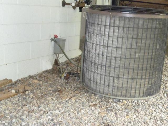 Improper AC Compressor Placement