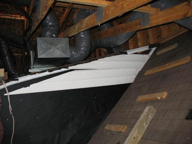 Attic Heat Pump Installation